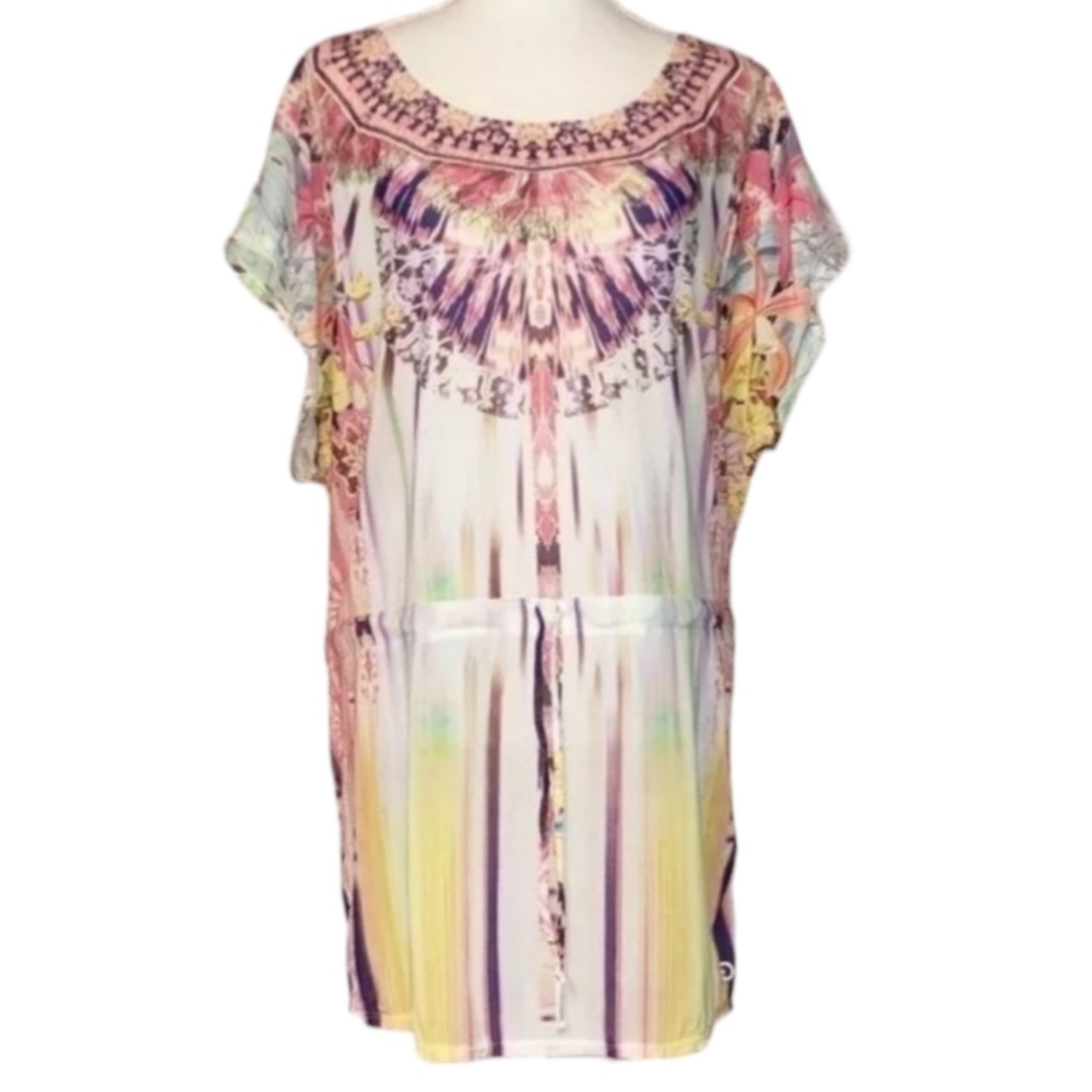 Calia by Carrie Underwood Tunic Top Open Back Pink Size XS‎